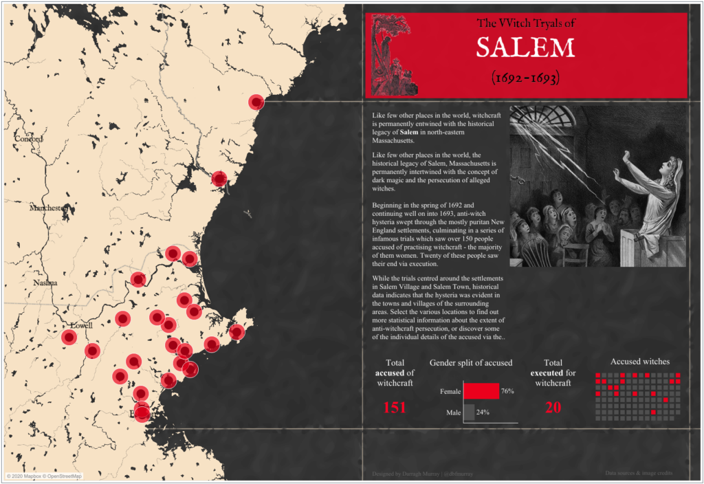 Salem Witch Trials Map